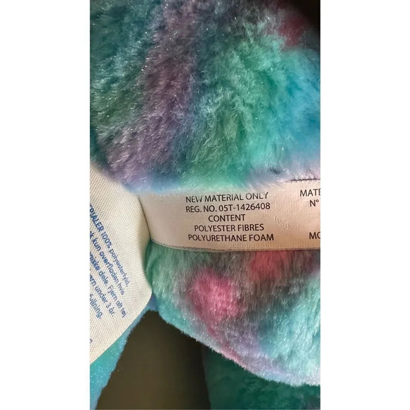 Build A Bear Plush Color Burst Bunny Rabbit Stuffed Easter Pastel Tie Dye 21" wo - Picture 8 of 10